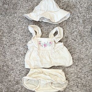 Carter's Cream Kids Matching Set with Hat